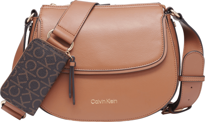 Calvin Klein Bella Adjustable Crossbody with Signature Zippered Pouch Macy s