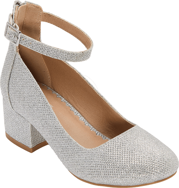 JILL♪ Christie & Jill Layla Girls Round Closed Toe Block Heel