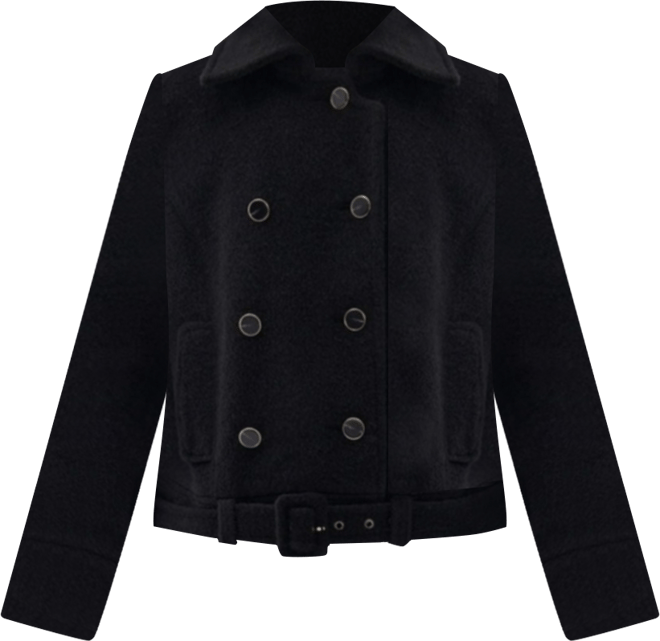 Women's Shoulder Pad Short Coat