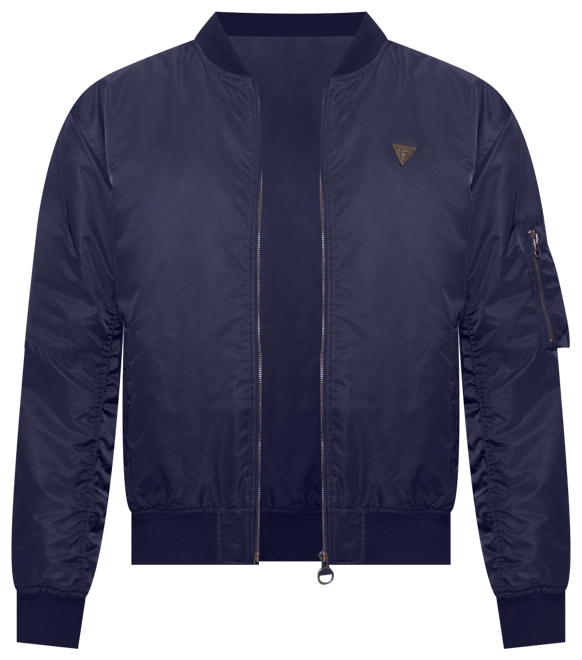 Guess men's bomber jacket with removable hooded inset online