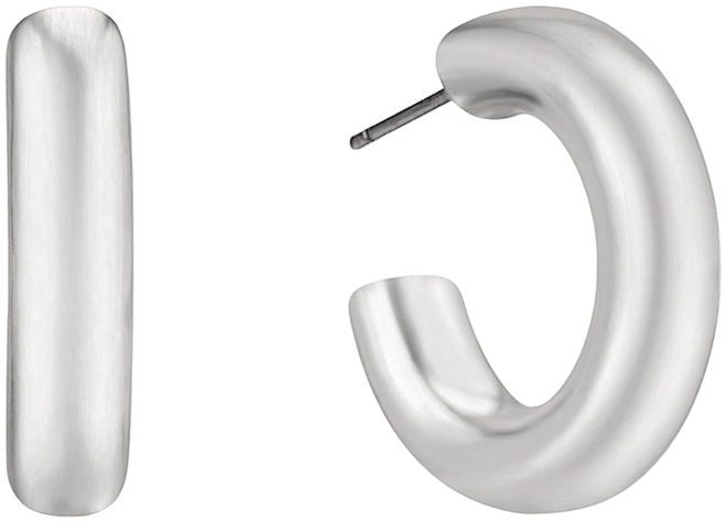 Small Thick Classic Hoop Earrings