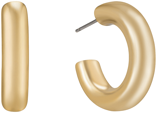 Small Thick Classic Hoop Earrings