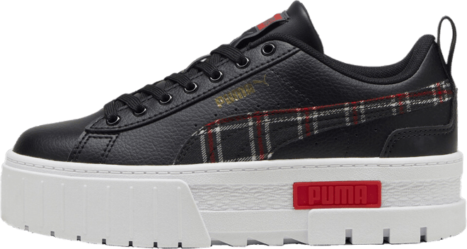 PUMA Mayze Winter Tartan Big Kids' Sneakers