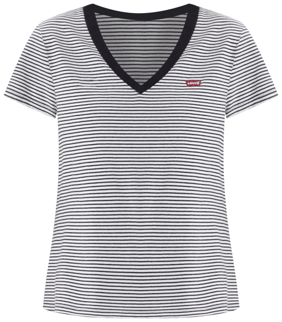 売れ筋商品|||リーバイス カットソー トップス レディース Women's Perfect Cotton V-Neck Short-Sleeve T-Shirt Lou Ditsy Floral_v4 Egret Levi's Women's Perfect Cotton V-Neck Short-Sleeve T-Shirt