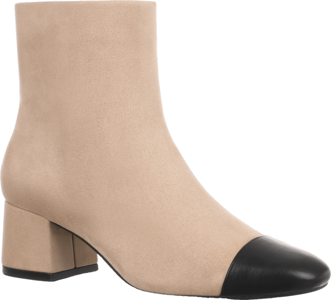 Cap toe booties on sale