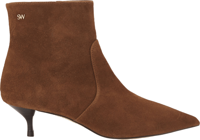 Mara Suede Kitten Ankle Boots