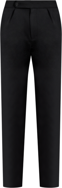 Men's Pleated Double-Knit Suit Trousers