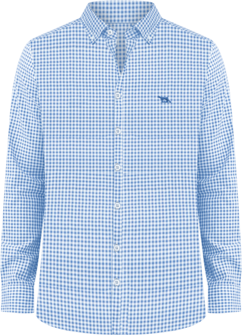 Rodd Gunn Men's Gunn Check Oxford Long Sleeve Slim Fit Shirt