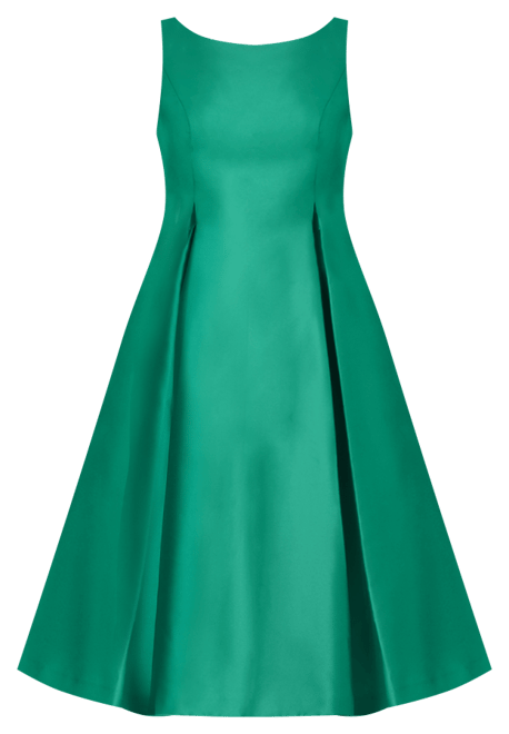 Boat-Neck A-Line Dress