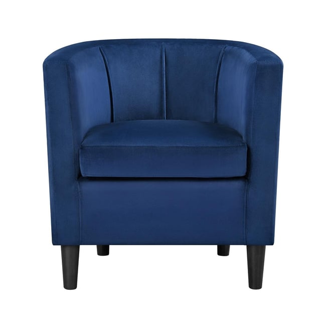 Yaheetch Barrel-shaped Upholstered Accent Arm Chair Olive Green