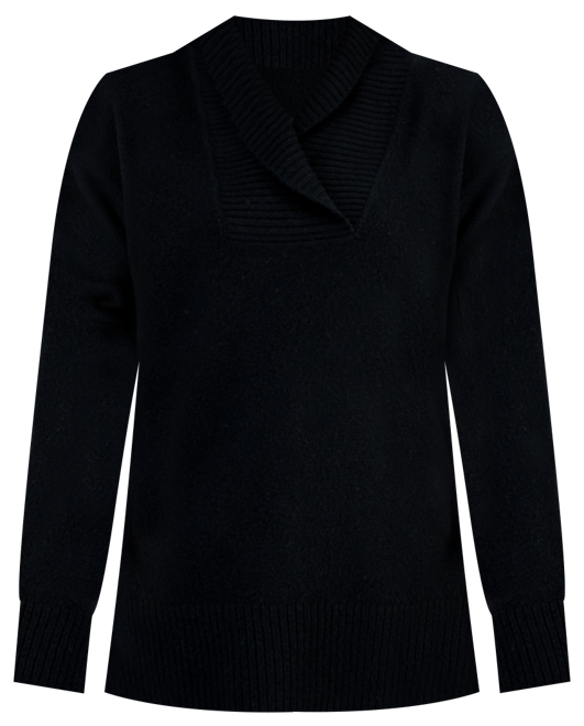 Women's Shawl Collar Button-Hem Tunic Sweater, Created for Macy's