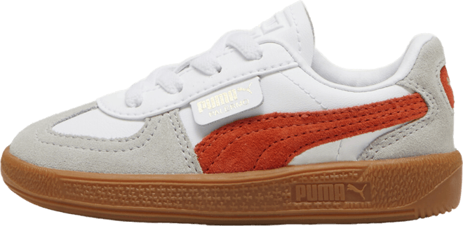 PUMA Palermo Leathers' Sneakers, Toddlers, White/Redmazing Gum