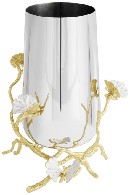 Butterfly Ginkgo Gold Medium Vase