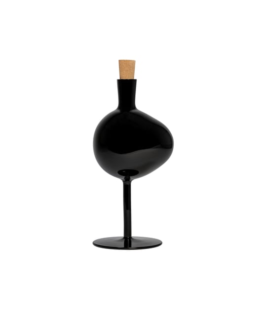 12'' Bod Bottle Crystal Glass Vase