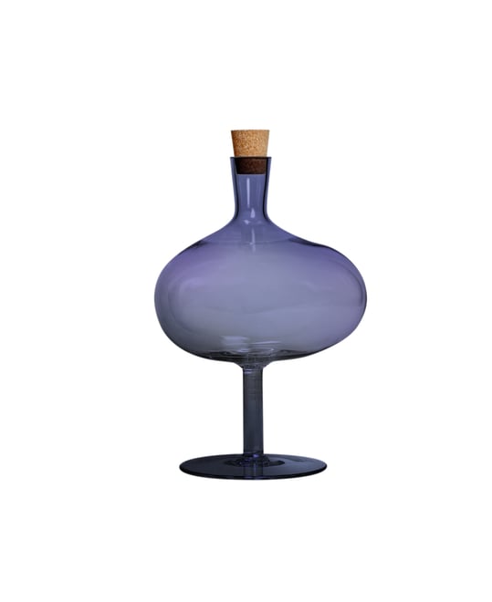 11'' Bod Bottle Crystal Glass Vase