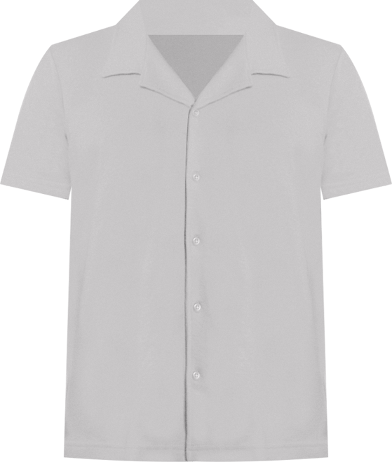 Men's Camp Collar Casual Short Sleeve Button-Up Shirt