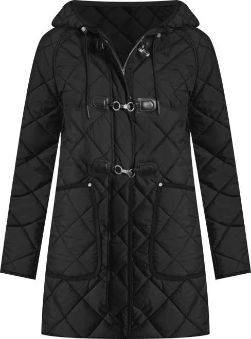 Women's Hooded Toggle Quilted Coat