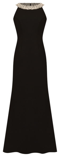 Women's Embellished Halter-Neck Gown