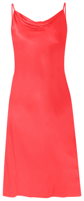 Women's Satin Midi Slip Dress