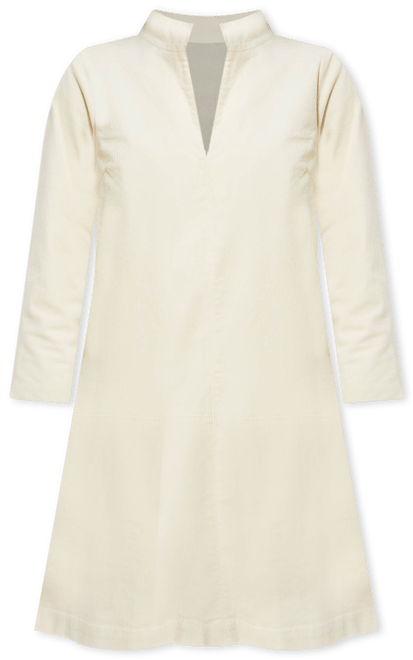 Winter White Corduroy Clifton Dress