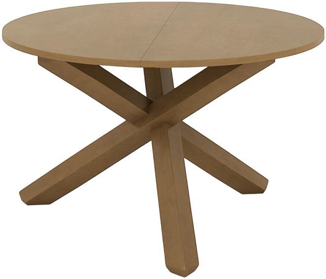 47 Inches Round Dining Table with Solid Acacia Wood Legs