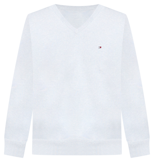 Men's Essential Solid V-Neck Sweater