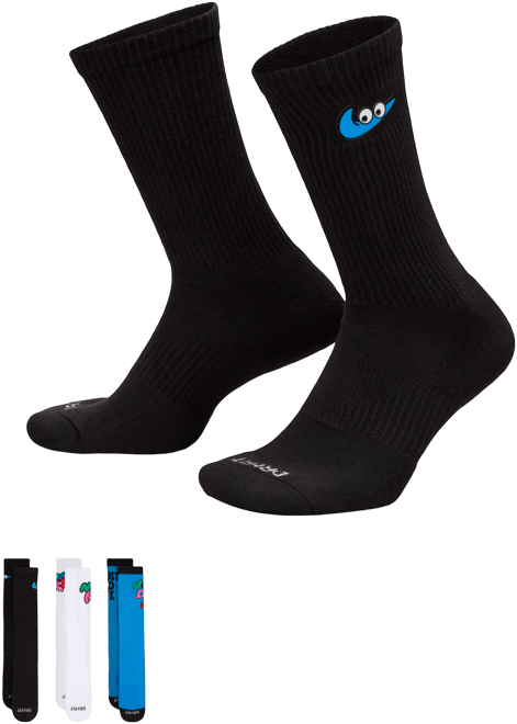 나이키 에브리데이 플러스 쿠션 크루 삭스(3켤레)