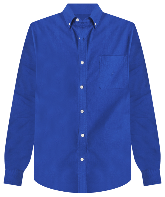 Men's Relaxed-Fit Long Sleeve Button-Down Oxford Shirt