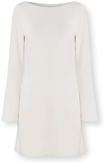 chinese dress ladies Rent French Connection Denney Satin Long Sleeve Satin V-neck Dress