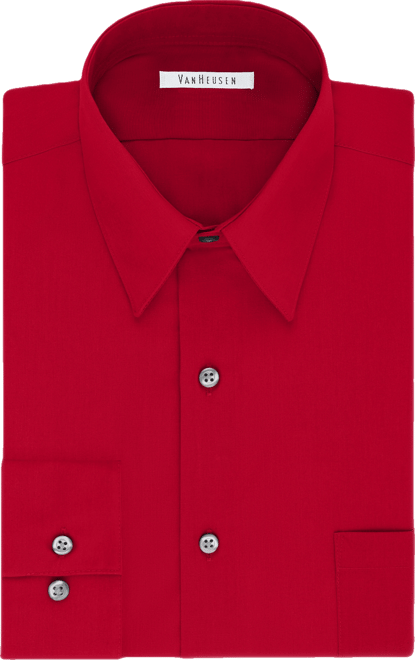 Men's Big & Tall Classic/Regular Fit Wrinkle Free Poplin Solid Dress Shirt