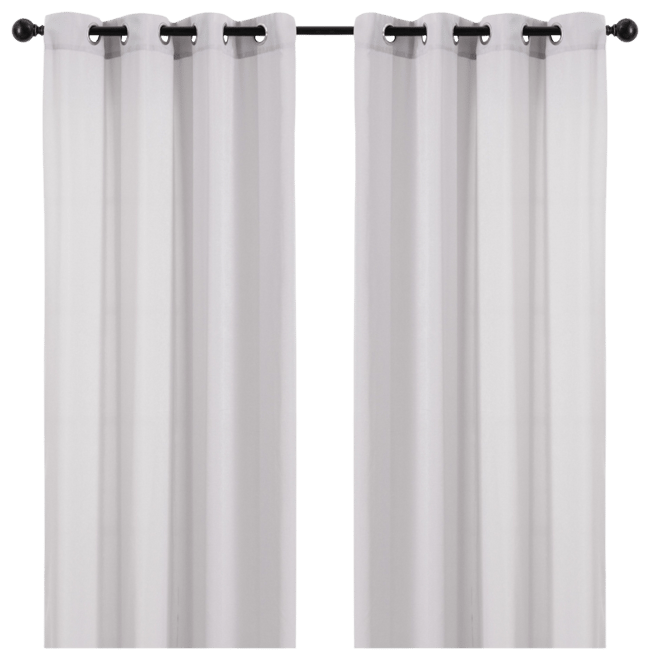 Premium Beige Silky Velvet Textured Sheer Curtains