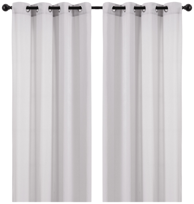 Premium Beige Silky Velvet Textured Sheer Curtains