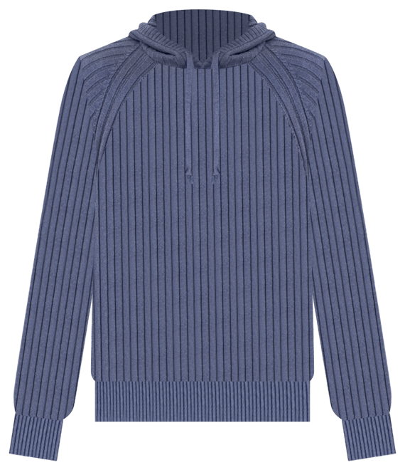 Men's Ribbed Hooded Sweater, Created for Macy's