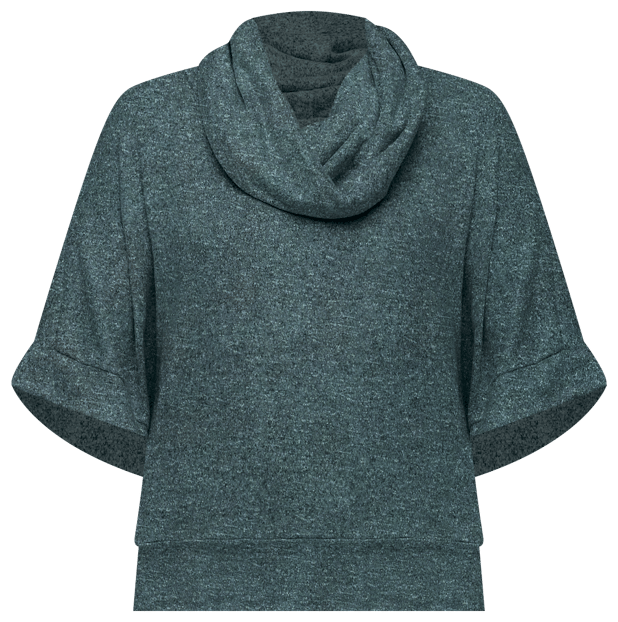 Women's Cowl Neck Dolman Sleeve Sweater Top