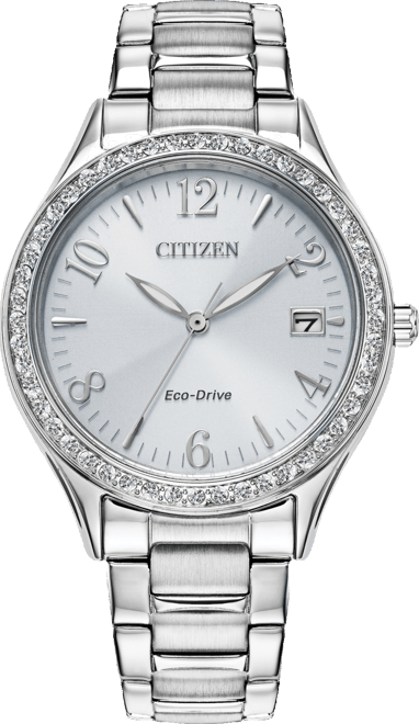 Citizen Women s Eco Drive Classic Stainless Steel Bracelet Watch 34mm Macy s