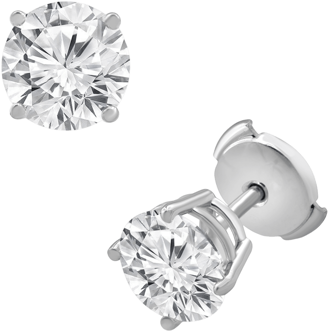Badgley Mischka Certified Lab Grown Diamond Stud Earrings (3