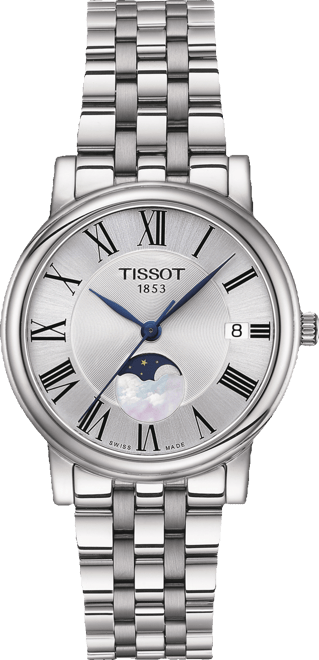 Women's Carson Premium Lady Moonphase Stainless Steel Bracelet Watch 32mm