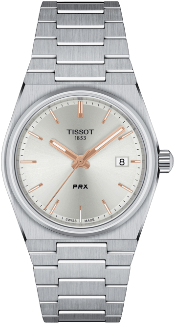 Unisex Prx Silver-Tone Stainless Steel Bracelet Watch 35mm