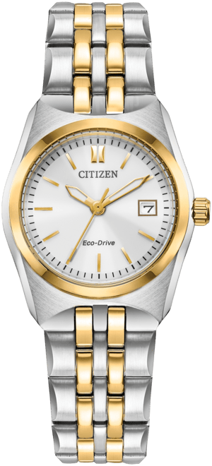 Citizen Eco Drive Women s Corso Two Tone Stainless Steel Bracelet Watch 28mm Macy s