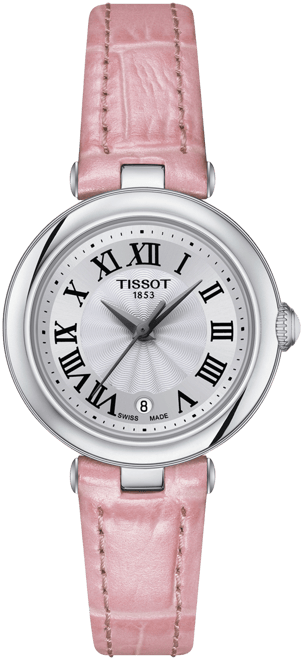 Women's Swiss Bellissima Small Lady Pink Leather Strap Watch 26mm