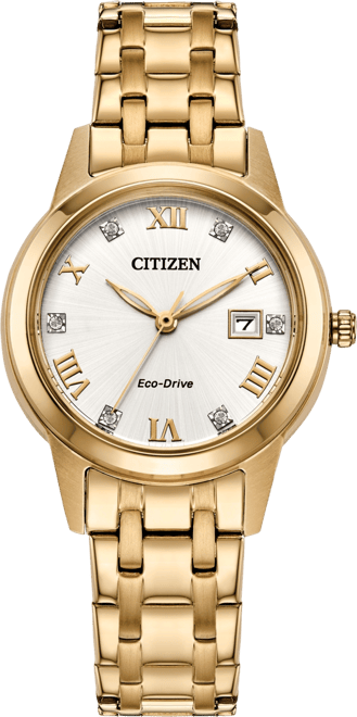 Eco-Drive Women's Classic Gold-Tone Stainless Steel Bracelet Watch 29mm