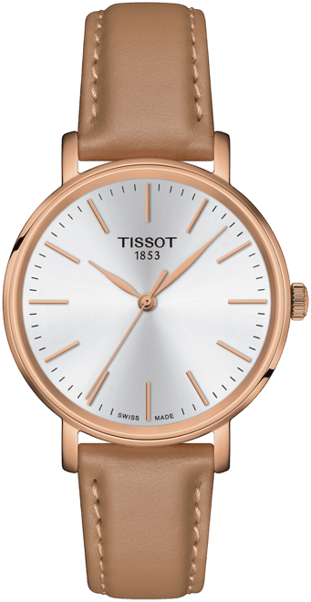 Women's Swiss Everytime Beige Leather Strap Watch 34mm