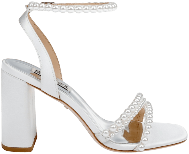Women's Feisty Cultivated Pearl Detail Block Heel Evening Sandals