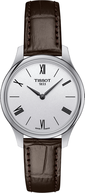 Women's Swiss Tradition 5.5 Lady Brown Leather Strap Watch 31mm