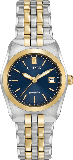 Citizen Women s Eco Drive Two Tone Stainless Steel Bracelet Watch 28mm EW2294 53L Macy s