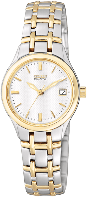 Women's Eco-Drive Two Tone Stainless Steel Bracelet Watch 25mm EW1264-50A