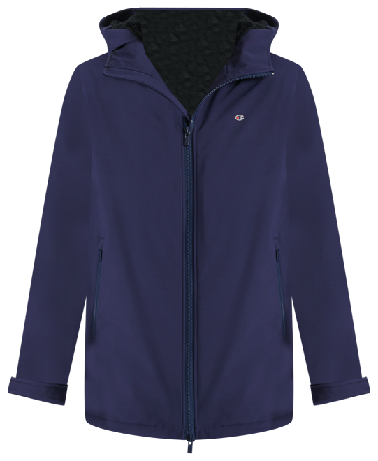 Men's Performance Hooded, Faux Sherpa-Lined Peacoat Jacket