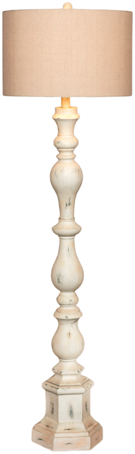 's 6259 63" Totemic Antique Resin Floor Lamp