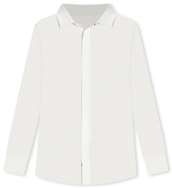 Men's Slim-Fit Performance Stretch Printed Button-Down Shirt