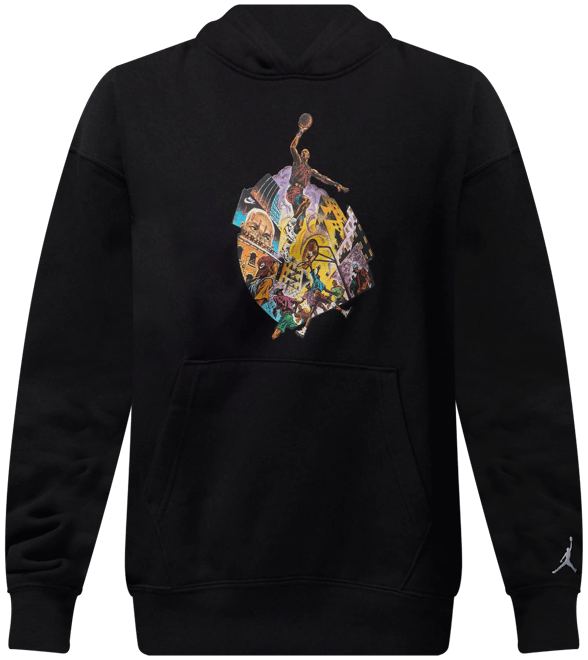 Jordan Brooklyn Fleece Sudadera con gorro sin cierre con estampado para mujer